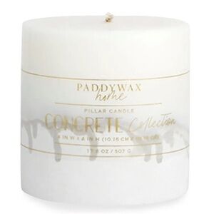Paddywax Concrete Pillar Candle 17.8 Oz